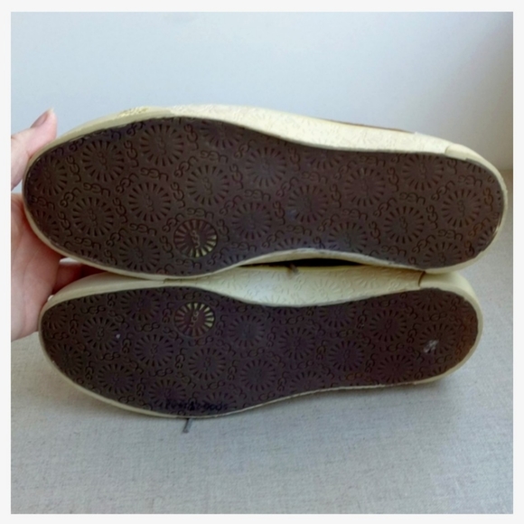 UGG Women US 8 Leather Fabric Lace-Up Sneakers - Picture 7 of 8